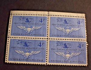 4 - 1961 Stamps Scott #1185 - 4 Cent - Naval Aviation - MNH - Picture 1 of 2