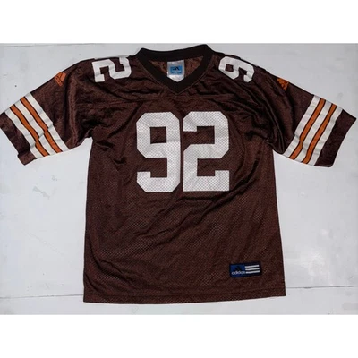  De colección Adidas Equipo Cleveland Browns 92 Jim Brown Retro Juvenil Grande 10/12 Foto 1 de 4