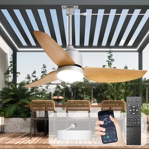 42-Inch Ceiling Fans with Lights Outdoor Waterproof Ceiling Fan for Patios - ... - Picture 1 of 7