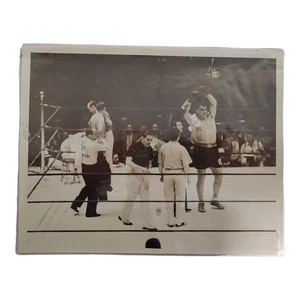 Pugilato Primo Carnera 5 Foto Antiche 29-6-1933 campione Italiano NY 18 x 23  - Foto 1 di 15