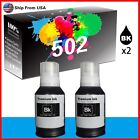 2PACK T502 502 Black Refill Ink Bottle Work With ST-4000 Printer