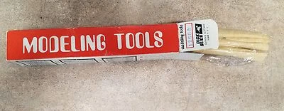LOTE DE 10 HERRAMIENTAS DE MODELADO DICK BLICK NUEVO EMBALAJE DE FÁBRICA MODELO 12600 6" MADERA A Foto 1 de 2