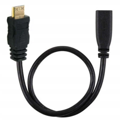 Micro HDMI 1.4 to Mini HDMI Extension Cable | Female to Male | 0.2m - Image 1 of 4