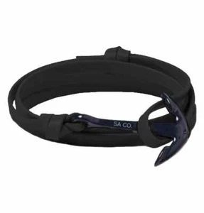 SA PULSERA ENVOLVENTE NEGRA Dije Ancla Ajustable Duradero Impermeable - Imagen 1 de 5