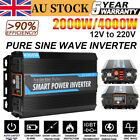 1500W-4000W MAX Large Pure Sine Wave Power Inverter DC12V to AC220V Converter AU