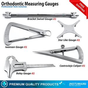 Orthodontics Measuring Gauges Iwanson Castroviejo Caliper Boley Bracket Gauges - Picture 1 of 10