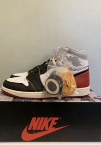 New Air Jordan 1 Retro NRG x Union LA High Black Toe Sz8 bred blue unc chicago - Picture 1 of 1