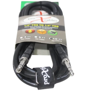 Pro X 10 Ft. Balanced 1/4" TRS-M to TRS-M High Performance Audio Cable - Picture 1 of 4