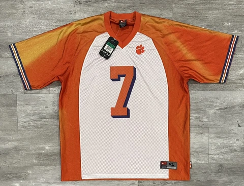 Vintage Nike Clemson Tigers #7 Football Jersey Mens Size XL NEW See Desc* Cover