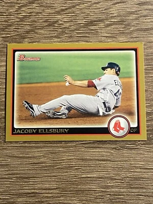2010 Bowman Gold #188 Jacoby Ellsbury Red Sox NM-MT  - Image 1 of 2
