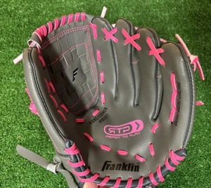 Franklin Ready To Play 22708 10,5" Jugend T-Ball/Baseball Handschuh grau/pink RHT - Bild 1 von 15
