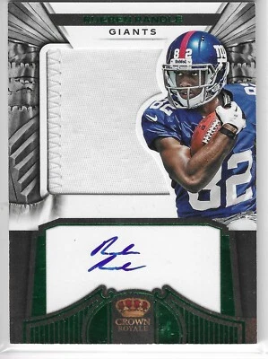 2012 CROWN ROYALE RUEBEN RANDLE GREEN AUTO PATCH #279 NEW YORK GIANTS 32/49 - Image 1 of 2
