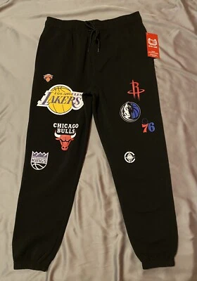 *NEW* Ultra Came Basketball Multi Team Logo Design Fleece Jogger Sweatpants , M - Imagem 1 de 4