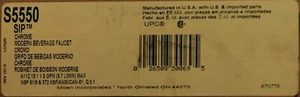 Moen S5550 Nio 1.5 GPM One Handle High Arc Beverage Faucet - Chrome - Picture 1 of 2