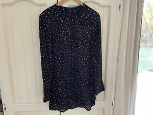 Saba Polka Dot Womens Blouse Sz 8 - Picture 1 of 4