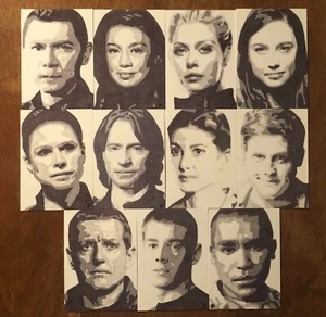 Stargate Universe Metal Trading Card Schizzo Stampa Set di 11 Ming-Na Wen - Foto 1 di 1