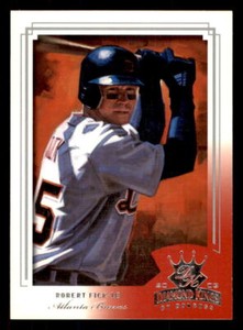 2003 Donruss Diamond Kings Samples Silver #26 Robert Fick Atlanta Braves