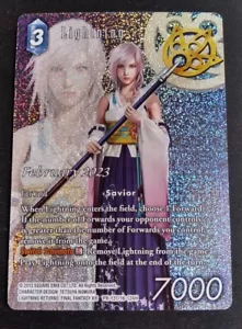 Final Fantasy TCG Opus 16 - Lightning PR-131/16-124H Full Art Foil Promo - Picture 1 of 1
