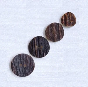 Antler Horn Buttons 2 Hole 15mm 20mm 23mm 25mm Shirt Coat Jacket Deer Stag Elk - Picture 1 of 20