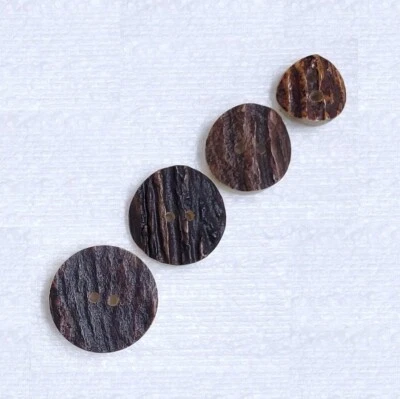 Antler Horn Buttons 2 Hole 15mm 20mm 23mm 25mm Shirt Coat Jacket Deer Stag Elk - Image 1 of 4