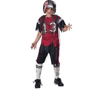 Boys Girls Dead Zone Zombie Football Player Halloween Costume Size Sm 6/7  NWT