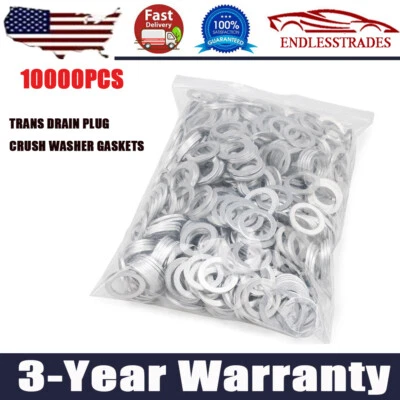 10000 PIEZAS 90471-PX4-000 TRANS TAPÓN DE DRENAJE JUNTA DE ARANDELA DE APLASTAMIENTO PARA HONDA/ACURA 18mm Foto 1 de 4
