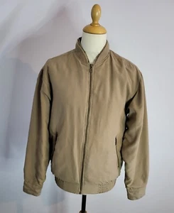 Abrigo Chaqueta de Bombardero ARMANDO Harrington Piedra Arena Beige Talla Reino Unido S - Fastpost - Imagen 1 de 7