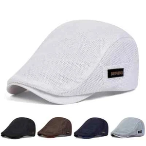 Cappelli uomo NUOVI York Label maglia traspirante newsboy cappelli pittori inglesi primavera - Foto 1 di 29