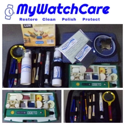 115 pc Watch Scratch Remover, Polishing and Cleaning Kit w/Step by Step Guide - Image 1 of 4
