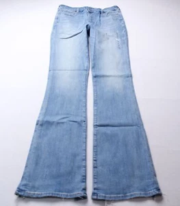American Eagle Women's X-Long High Waist Skinny Kick Jean EJ3 Blue Tides Size 12 - Picture 1 of 4