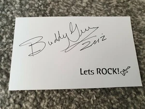 Buddy Guy signierter Beleg im Postkartenformat  - Bild 1 von 1