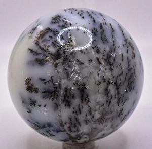2.5" Bluish Dendrite Agate Sphere Polished Natural Gemstone Mineral - Madagascar - Picture 1 of 5