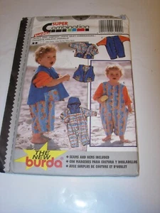 TODDLER CHILD UNCUT BURDA 3299 SEWING PATTERN JACKET VEST JUMPSUIT SIZE 6M-3 - Picture 1 of 3