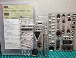 Stampin Up Retired - Show & Tell pack 1 and 2 stamp set - polymer - Picture 1 of 1