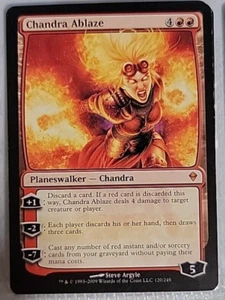 MTG Chandra Ablaze Zendikar 120/249 Regular Mythic - Picture 1 of 2