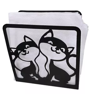 Iron Napkin Holder Cute Cat Paper Towel Organizer for Restaurant Home Kitchen... - Picture 1 of 5