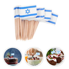 100 Israel Flag Toothpick Flags for Bar Party