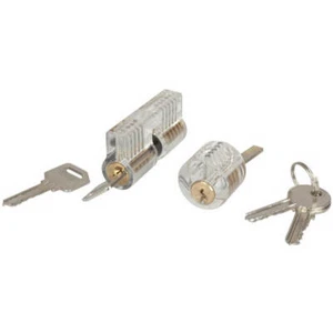 Cylinder Practice Locks 2 Pieces Transparent Locks Durable Premium High Quality - Picture 1 of 3