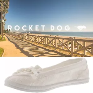 Rocket Dog Minnow Damen-Slipper Ballerinasuh mit Schleife weiß Größe - Bild 1 von 7