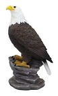 Ebros 9" Tall Realistic American Pride Majestic Bald Eagle Perching On Cliff 