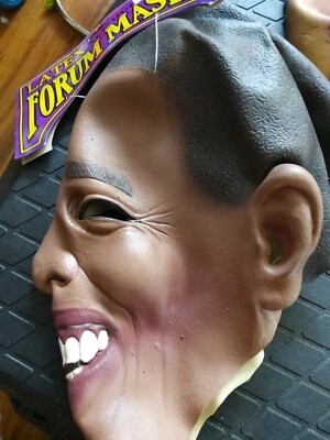 Máscara Barack Obama Presidente de Estados Unidos Político Halloween Adulto Disfraz Accesorio Foto 1 de 3