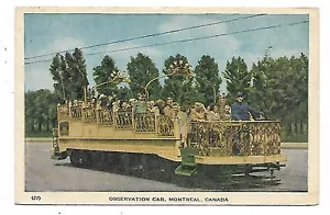 Montreal Quebec Observation Car White Border Used - Bild 1 von 2