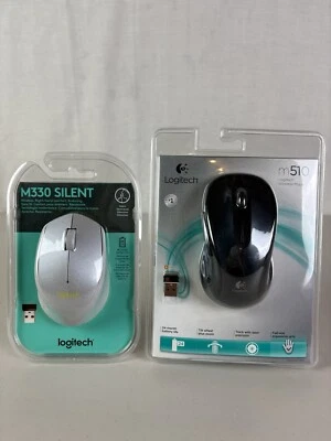Logitech M510 and M330 Silent Advanced Full-Size Wireless Mouse - Image 1 of 4