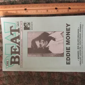 Eddie Money The Beat New England Boston music magazine 1989 promote cd lp - Picture 1 of 1