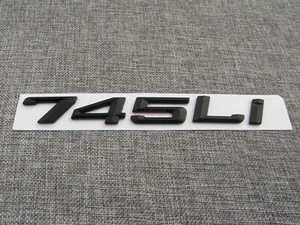 Matte Black Number Trunk Letters Badge Emblem Emblems for BM 7 Series 745Li - Picture 1 of 8