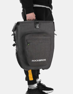 RockBros Bike Pannier Bag Seat Bag 100% Waterproof Bicycle Rear Rack Pack  27L