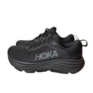 Hoka One One Gaviota 5 Running Shoes Mens Sz 14D Black Trainers Low Top Sneakers - Picture 1 of 16