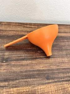 Vintage Tupperware #1227 Kitchen Funnel Burnt Orange Hershey Kiss Shape - Picture 1 of 5