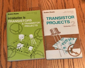 2 Radio Shack Transistor books Introduction and Projects Volume 2 Vintage *m2 - Picture 1 of 2