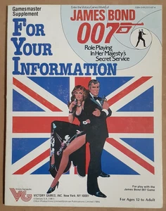 James Bond 007 Role Playing Gamemaster Supplement For Your Information Book - Picture 1 of 2